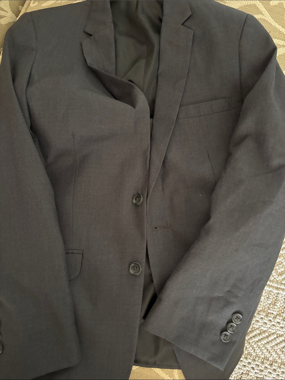 Classic Dark Gray Blazer - Tailored Suit for young teen